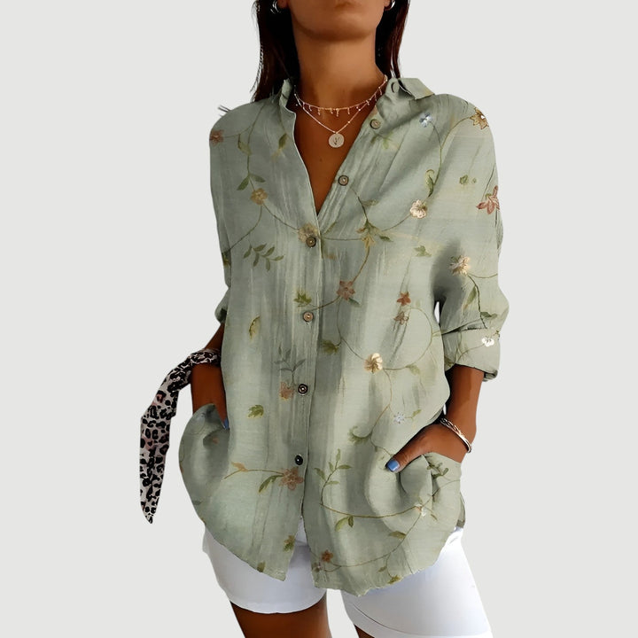 Amalie™ | Blouse with Colorful Design