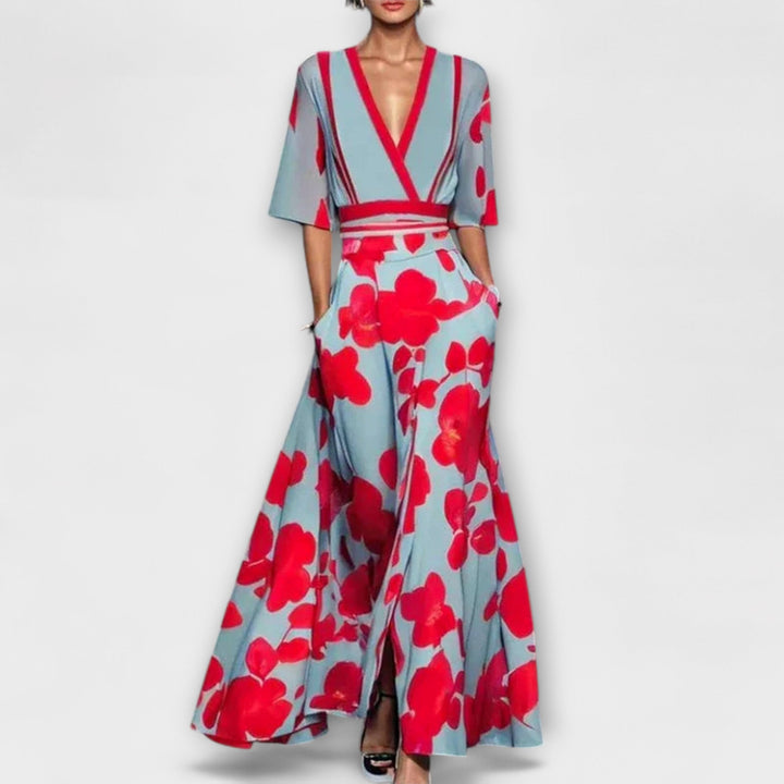 Flavia™ | Elegant Women's Dress with Sleeve Design