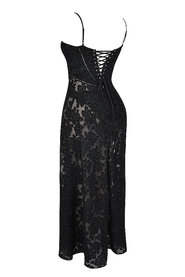 Paulette™ | Elegant Long Dress with Corset