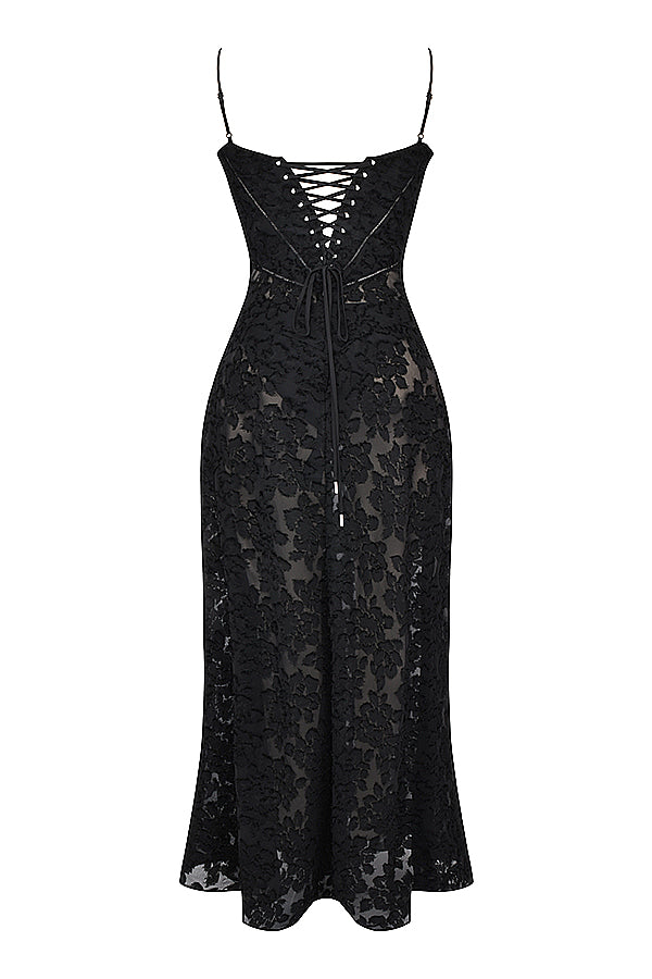 Paulette™ | Elegant Long Dress with Corset