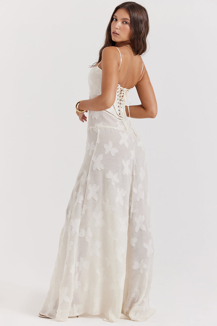 Paulette™ | Elegant Long Dress with Corset