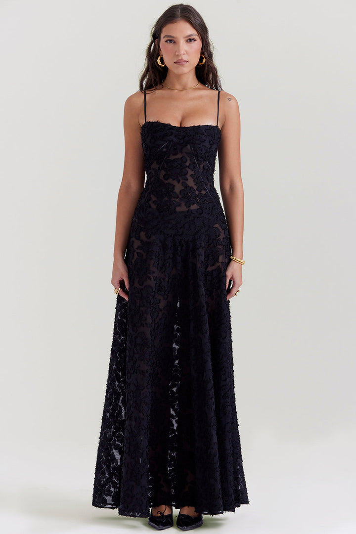 Paulette™ | Elegant Long Dress with Corset