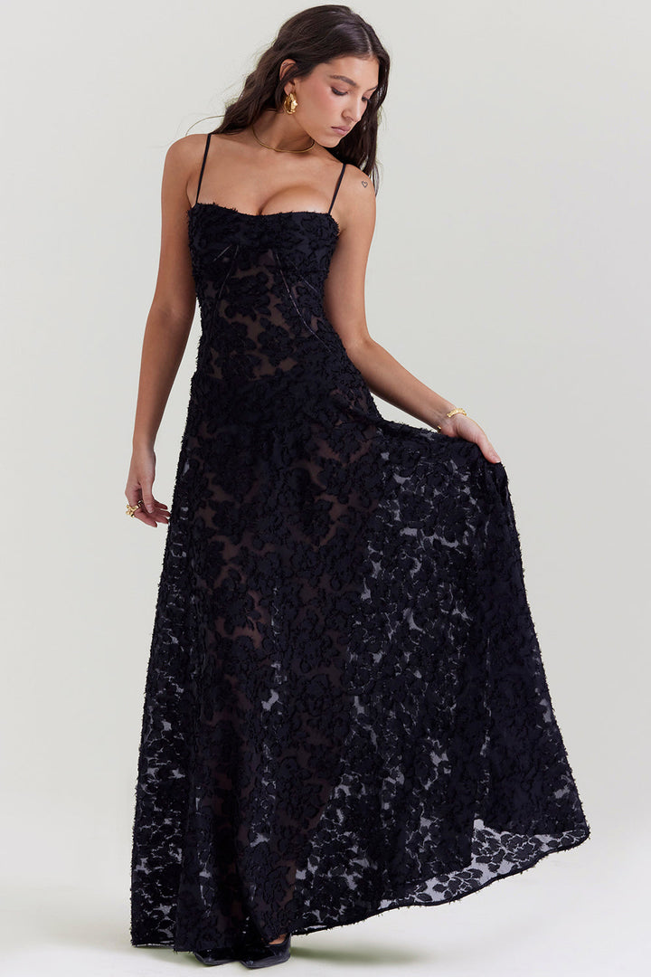 Paulette™ | Elegant Long Dress with Corset