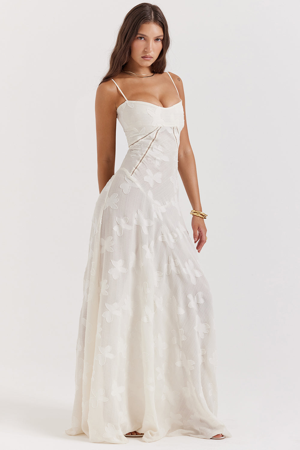 Paulette™ | Elegant Long Dress with Corset