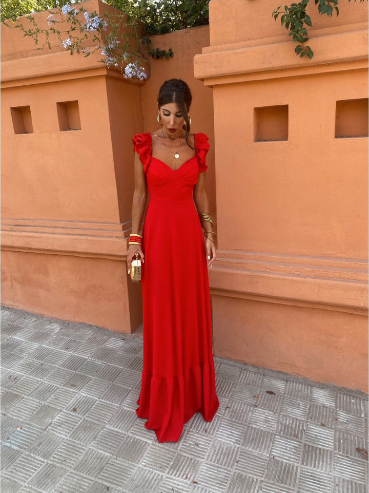 Nicolette | Romantic Dress with Ruffles