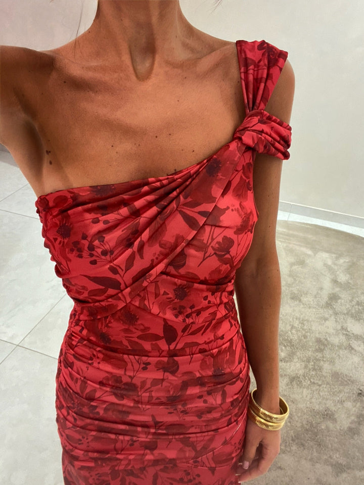 Ariella | Asymmetrical One Shoulder Evening Dress