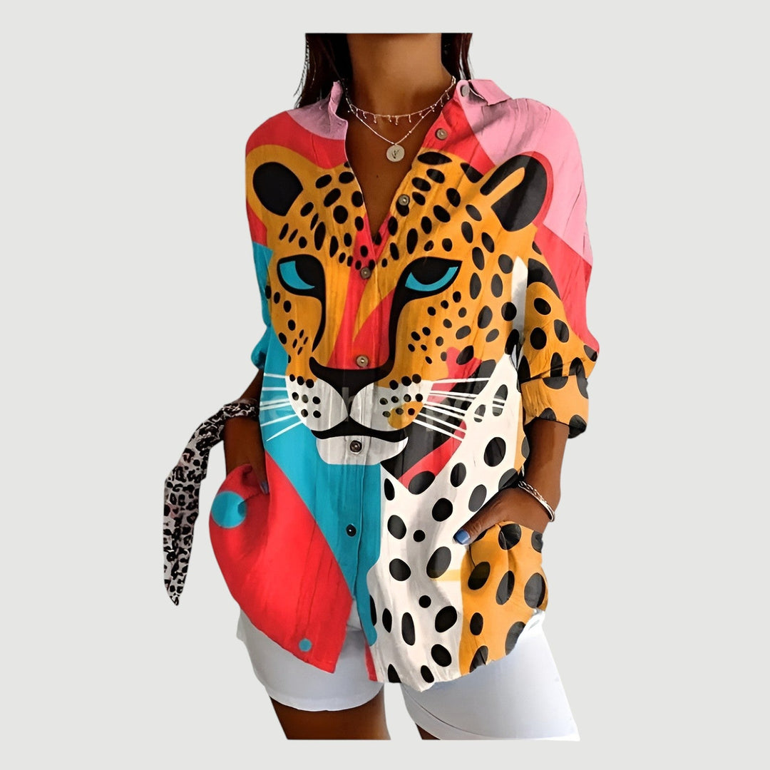 Dagna™ | Blouse with Colorful Design